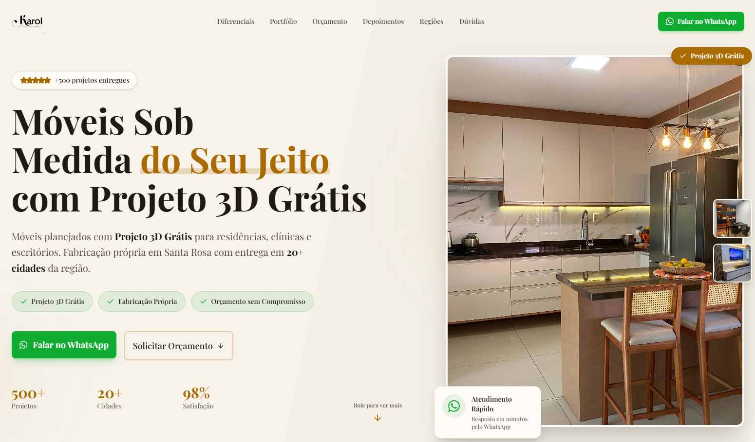 Karol Móveis sob medida