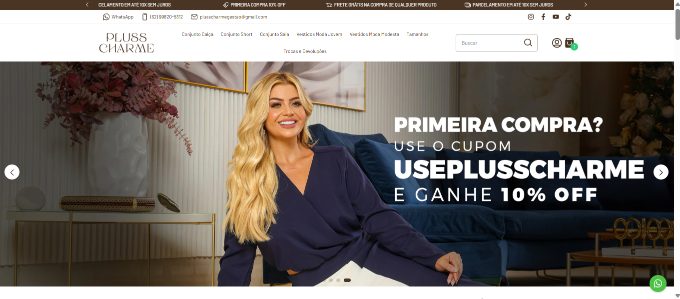 E-commerce de moda feminina